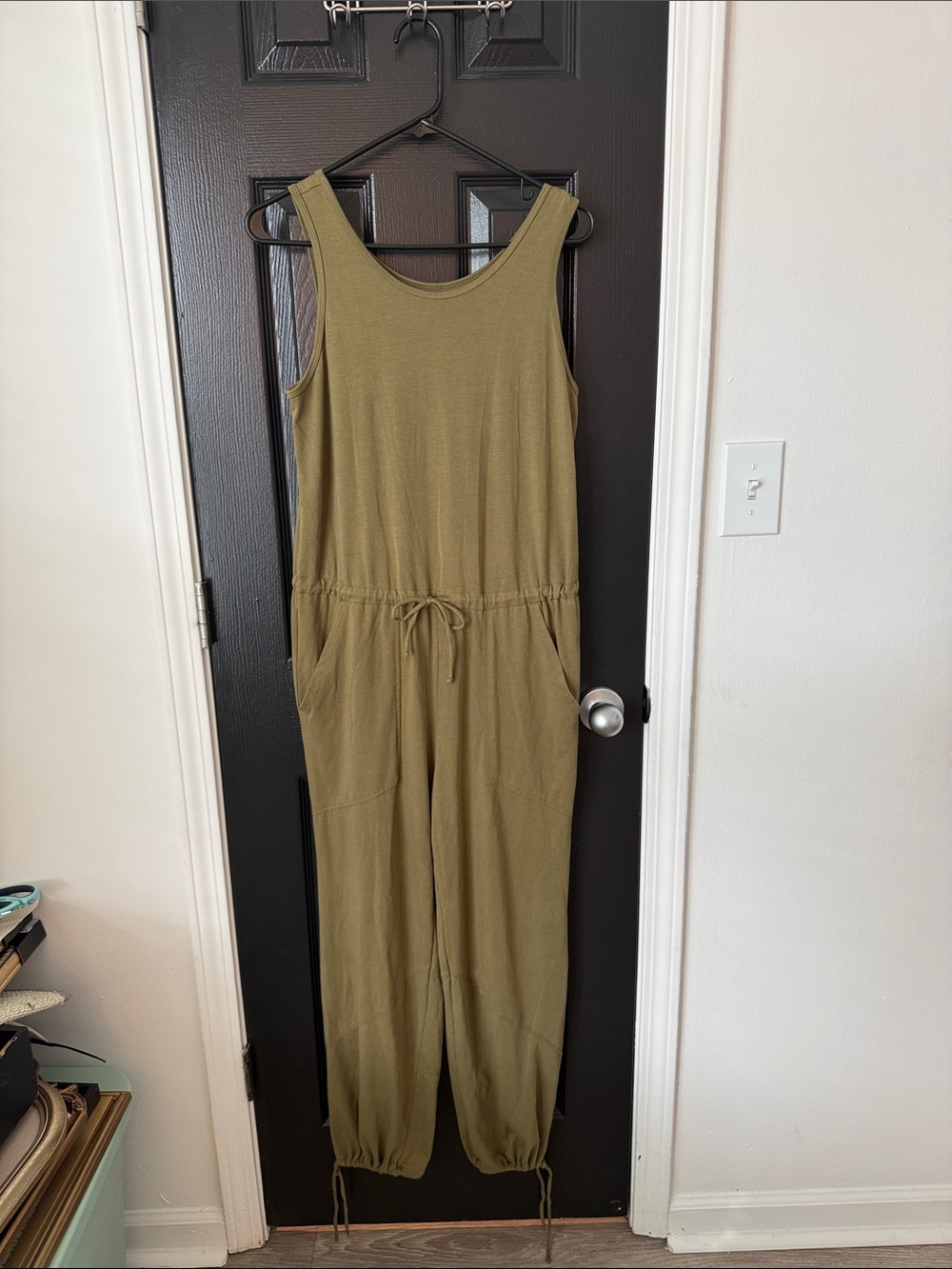 Universal Thread Olive Tank Drawstring Jumpsuit